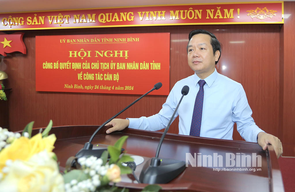 Bổ nhiệm ông Đặng Thái Sơn làm Giám đốc Sở Tài chính Ninh Bình