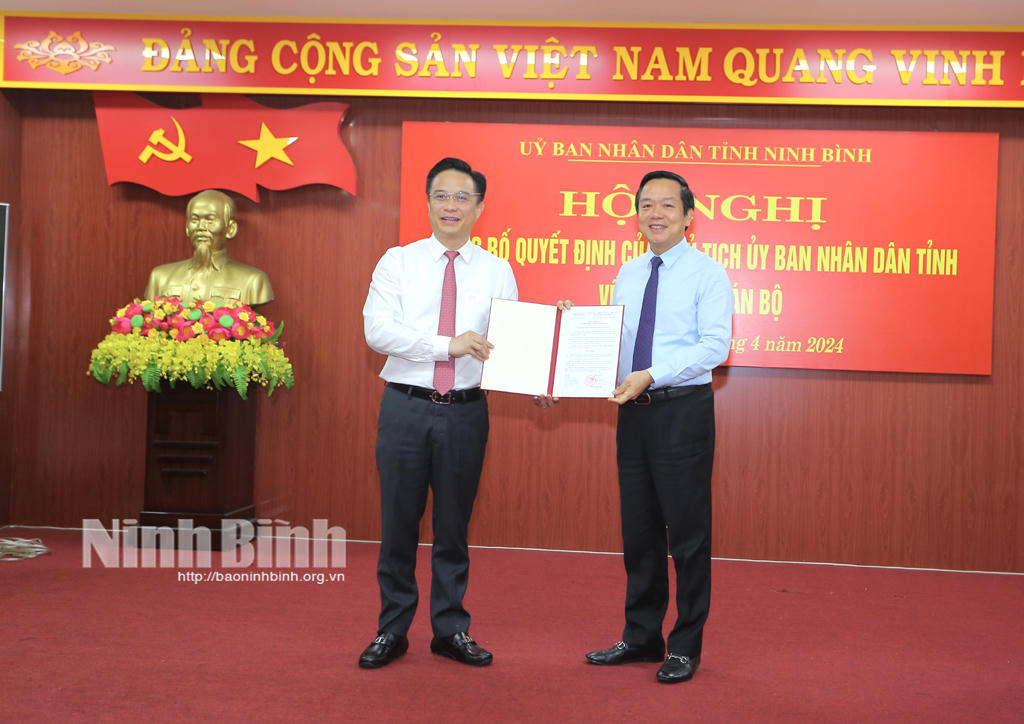 Bổ nhiệm ông Đặng Thái Sơn làm Giám đốc Sở Tài chính Ninh Bình