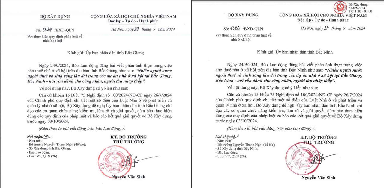 Bộ Xây dựng đề nghị làm rõ việc người nước ngoài sinh sống trong dự án nhà ở xã hội
