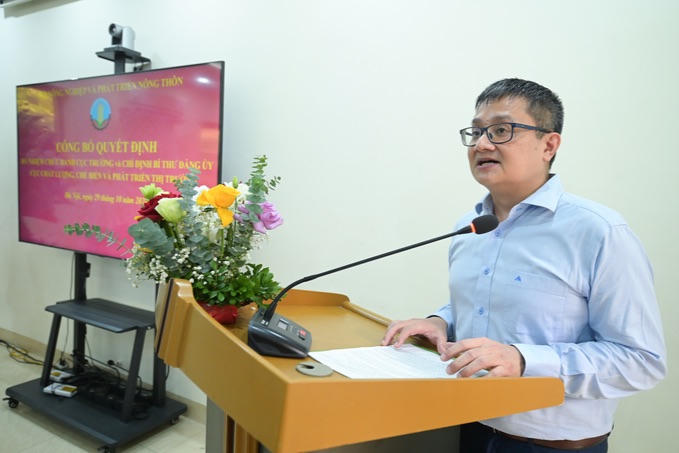 Ông Ngô Hồng Phong làm Cục trưởng Chất lượng, Chế biến và Phát triển thị trường