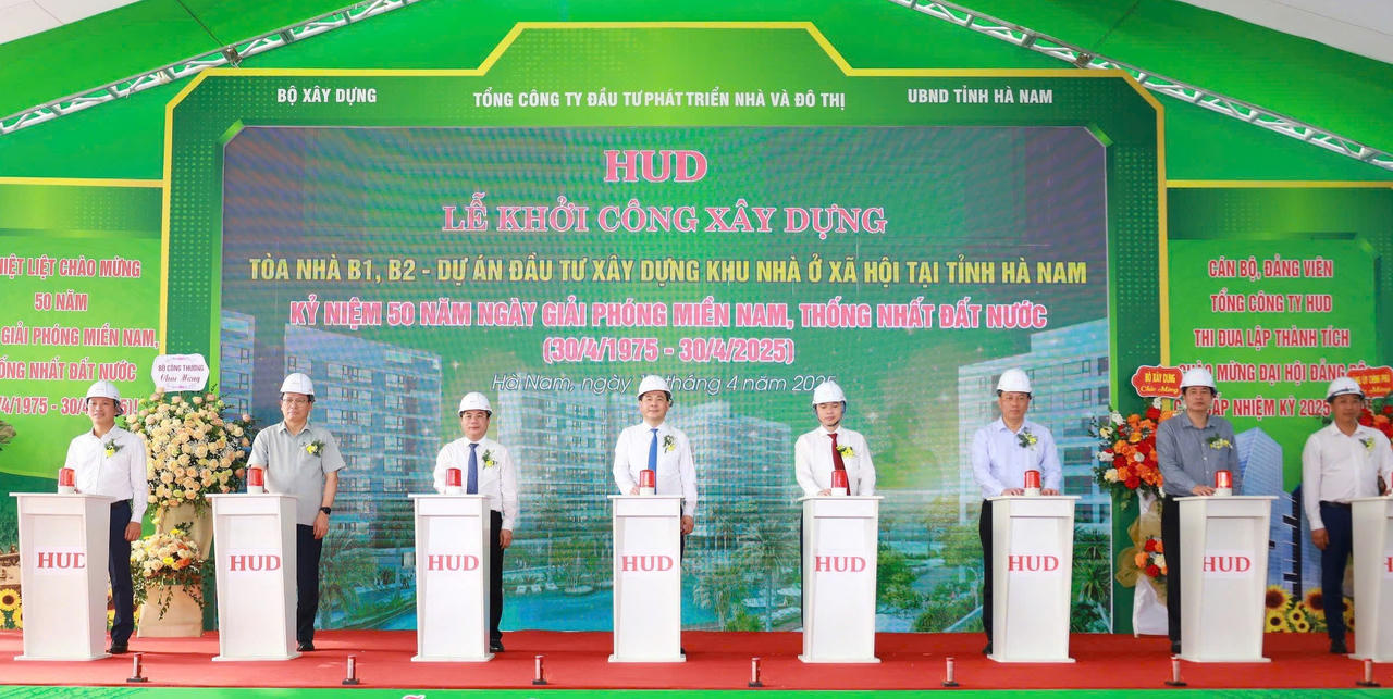 HUD: Khởi công xây dựng tòa nhà B1, B2 Dự án nhà ở xã hội tại Hà Nam