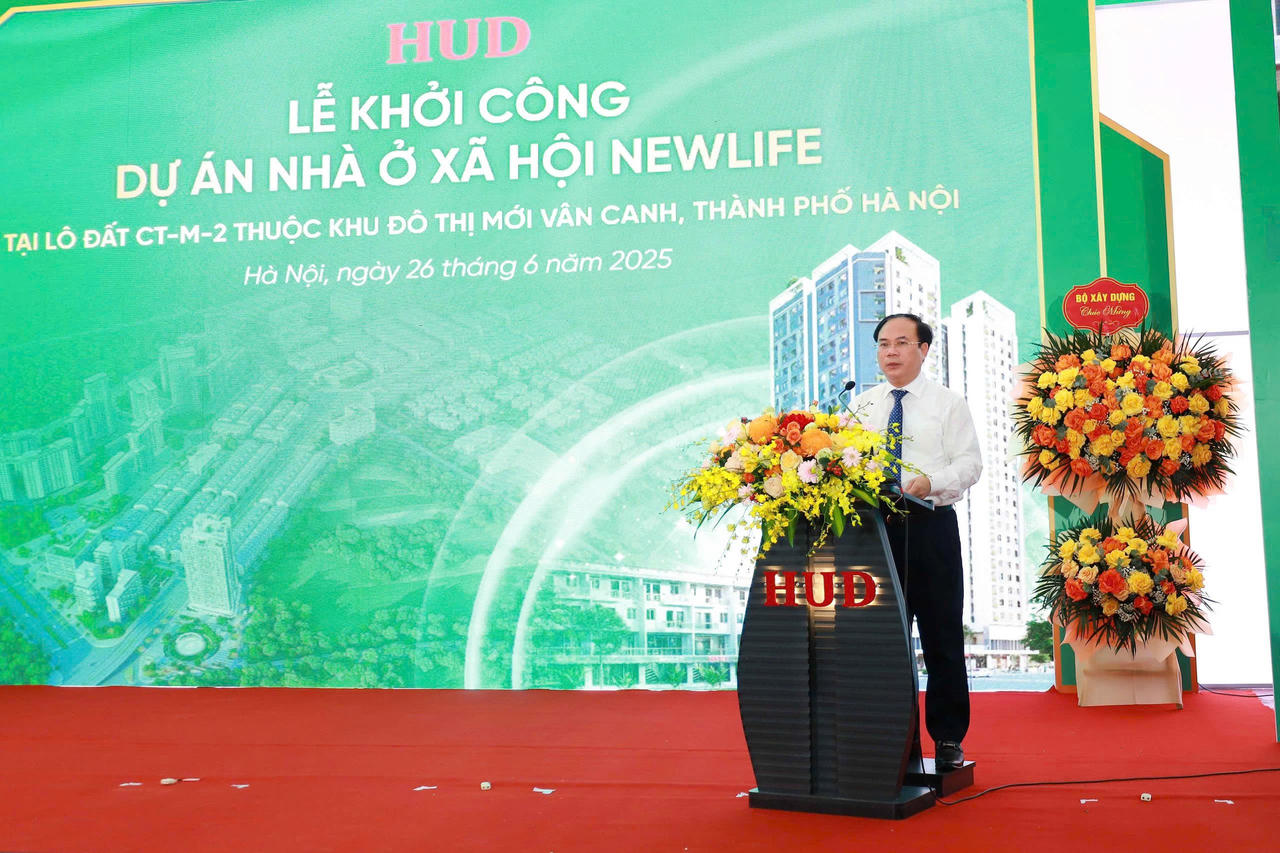 HUD Khởi công xây dựng dự án nhà ở xã hội NewLife tại Hoài Đức Hà Nội