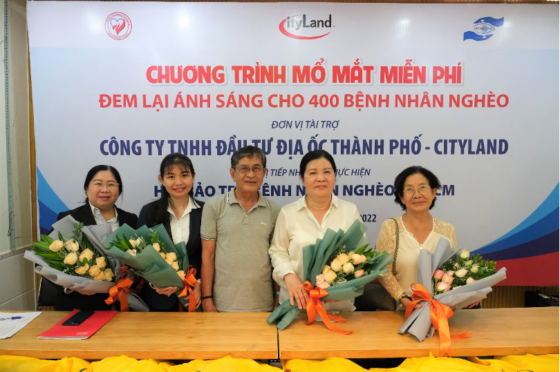 Cityland tài trợ miễn phí phẫu thuật mắt cho 400 bệnh nhân nghèo
