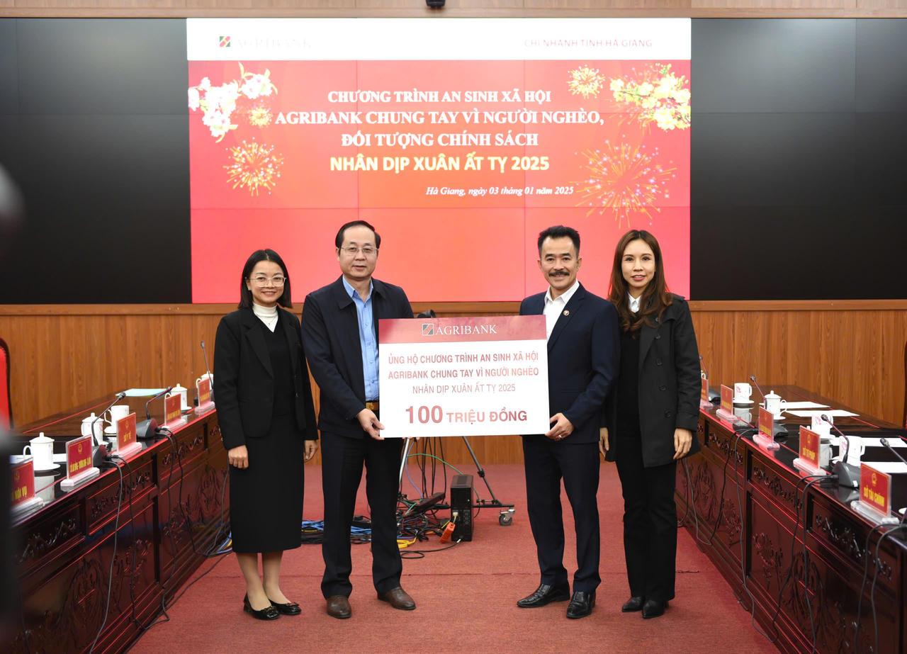 Agribank chung tay vì người nghèo, đối tượng chính sách nhân dịp Xuân Ất Tỵ năm 2025 