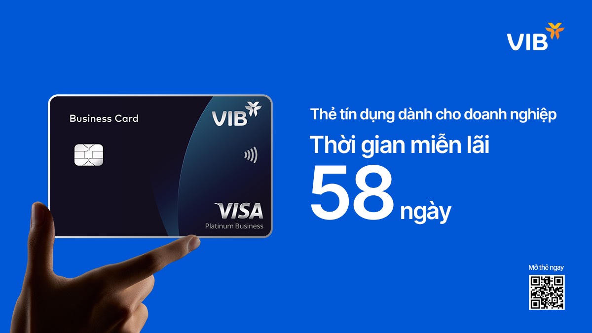 Quản trị chi phí hiệu quả, tối ưu lợi ích cùng thẻ tín dụng doanh nghiệp VIB Business Card