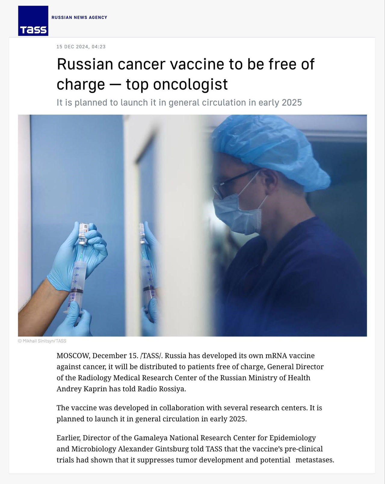 VNVC ký thoả thuận hợp tác chiến lược với Quỹ Đầu tư trực tiếp Nga (RDIF)