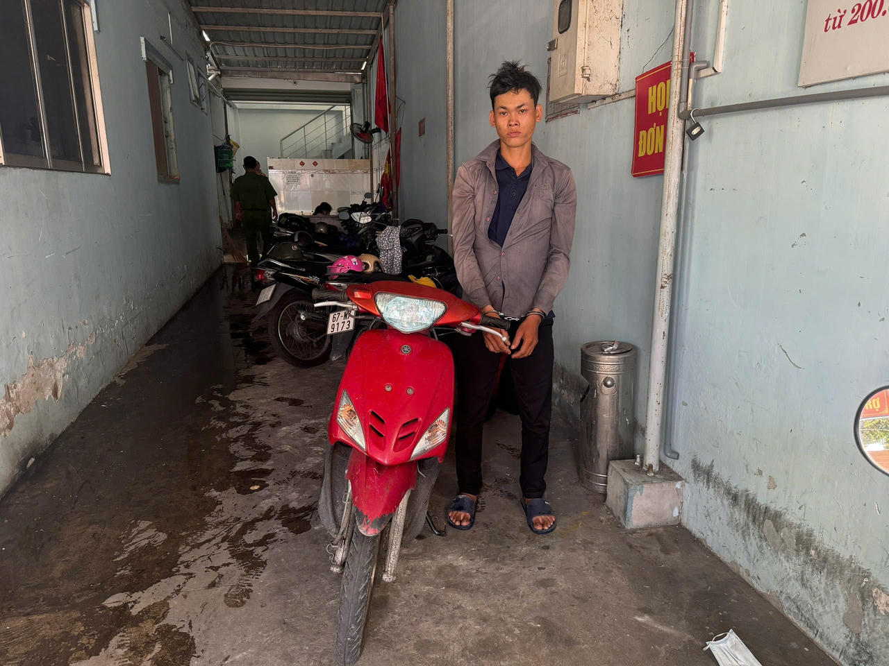 Trộm xe rồi thay biển số giả để sử dụng, đối tượng nghiện vẫn sa lưới