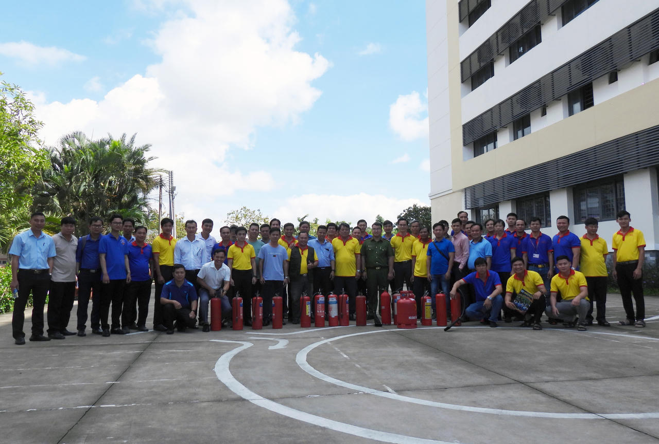 Trường Đại học Cửu Long tập huấn Nghiệp vụ Phòng cháy chữa cháy năm 2024