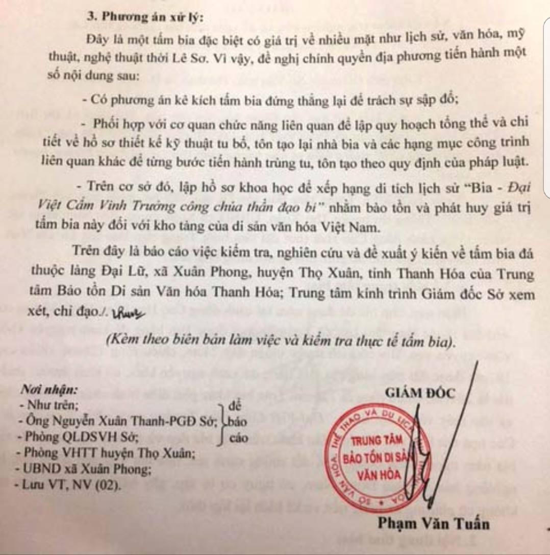 Tín hiệu mừng cho ngôi mộ công chúa Cẩm Vinh Trưởng