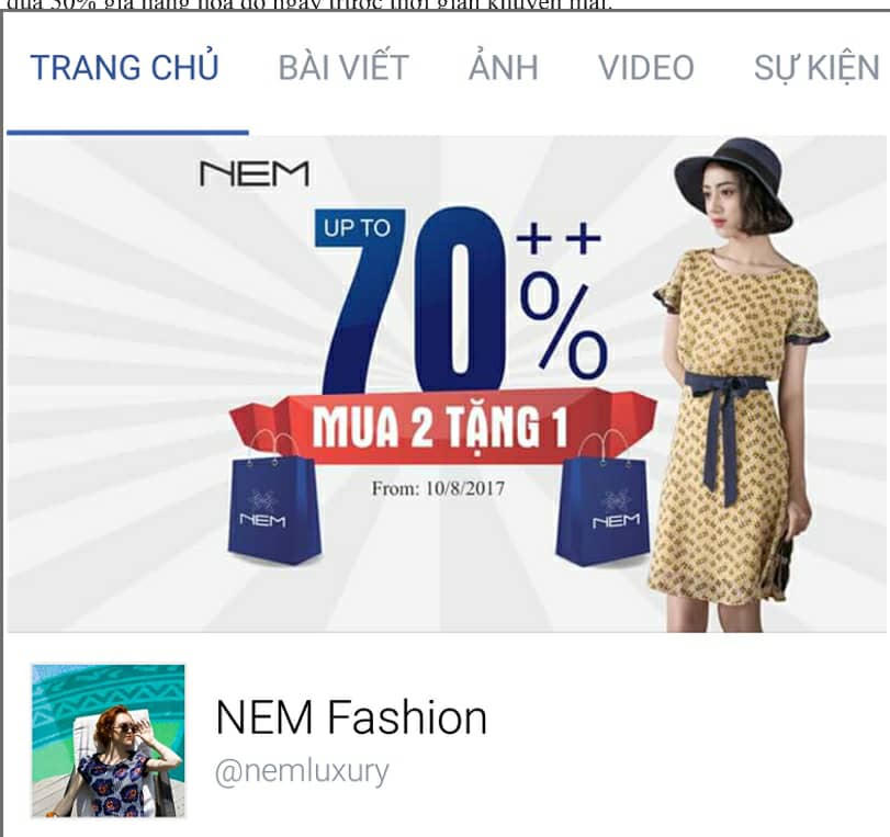 Thời trang NEM: Lại thêm một nhãn hãng vi phạm luật giảm giá, khuyến mại