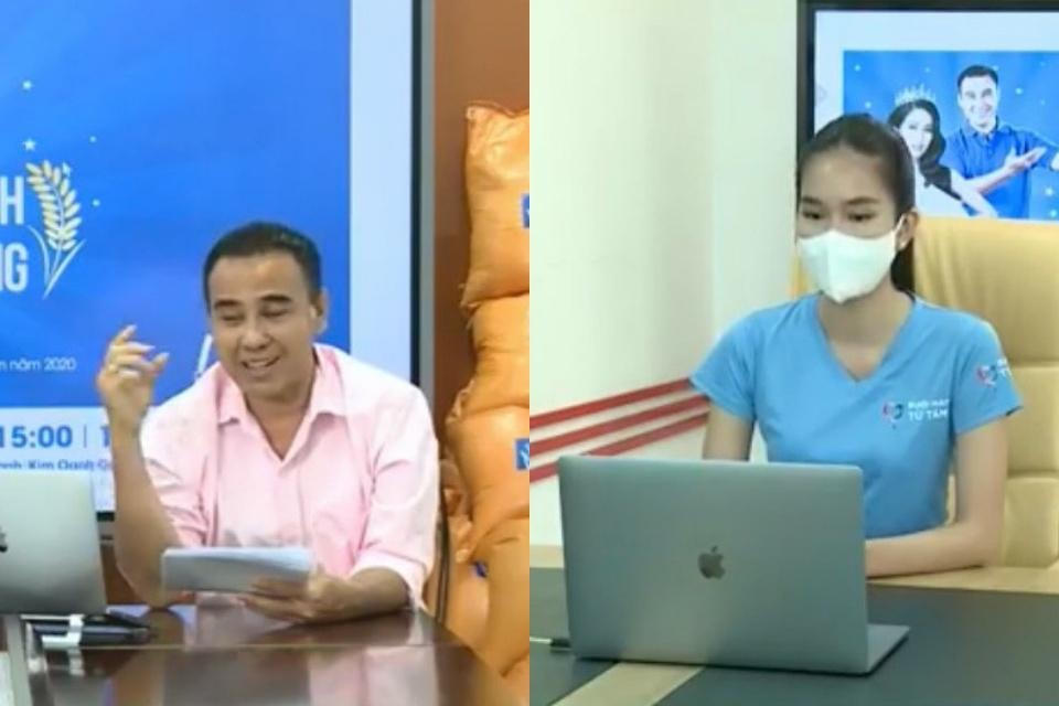 MC Quyền Linh, Á hậu Phương Anh chung tay góp gạo tặng người nghèo