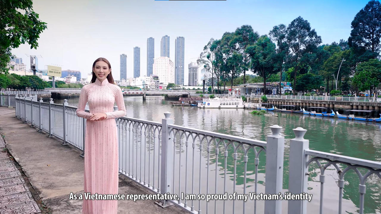 Thùy Tiên nói tiếng Anh trôi chảy trong clip dự thi Miss Grand International 2021