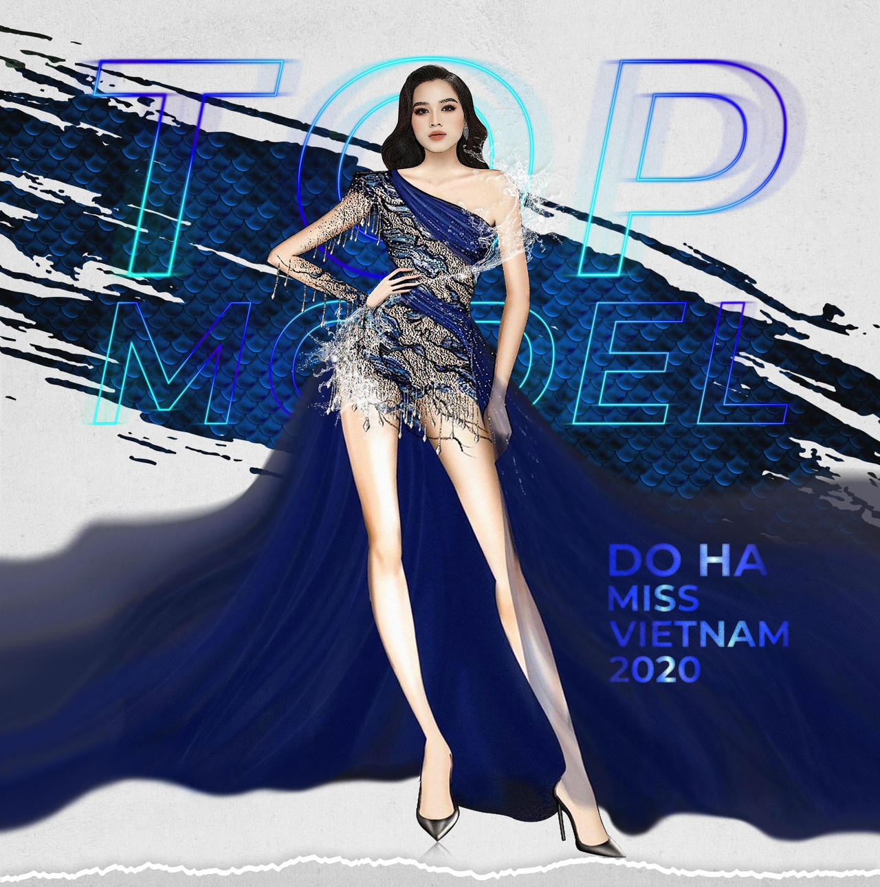 Hoa hậu Đỗ Thị Hà mặc thiết kế khoe chân dài 1m11 tại Top Model Miss World 2021