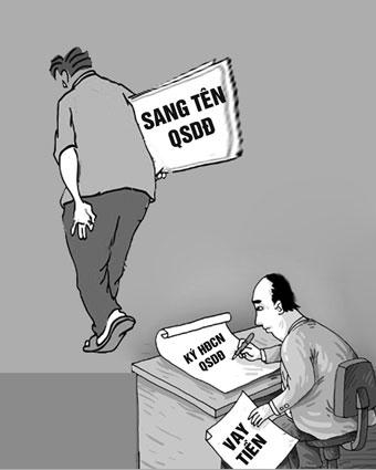 Mất nhà, mất đất khi vay nợ bằng hợp đồng mua bán đất giả tạo 