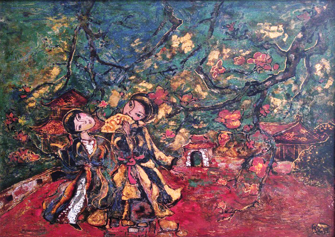 Đắm chìm trong “thế giới” của tranh sơn dầu, sơn mài tại Triển lãm T5 lần thứ IV