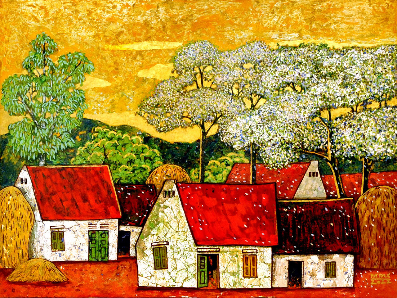 Đắm chìm trong “thế giới” của tranh sơn dầu, sơn mài tại Triển lãm T5 lần thứ IV