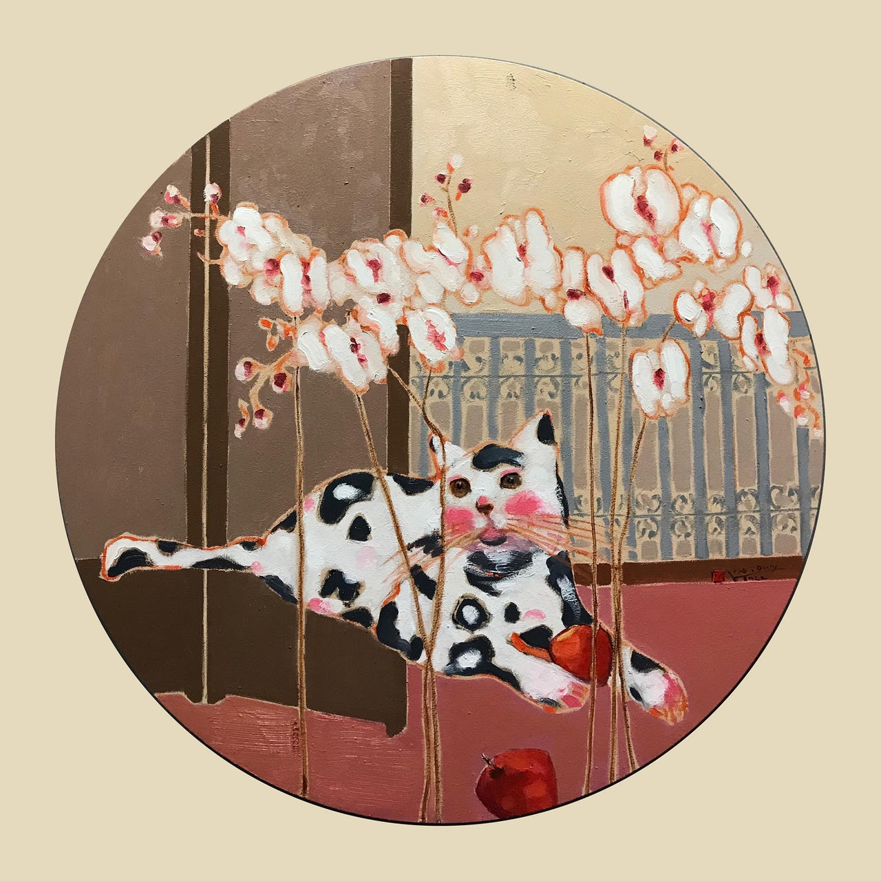 Đắm chìm trong “thế giới” của tranh sơn dầu, sơn mài tại Triển lãm T5 lần thứ IV