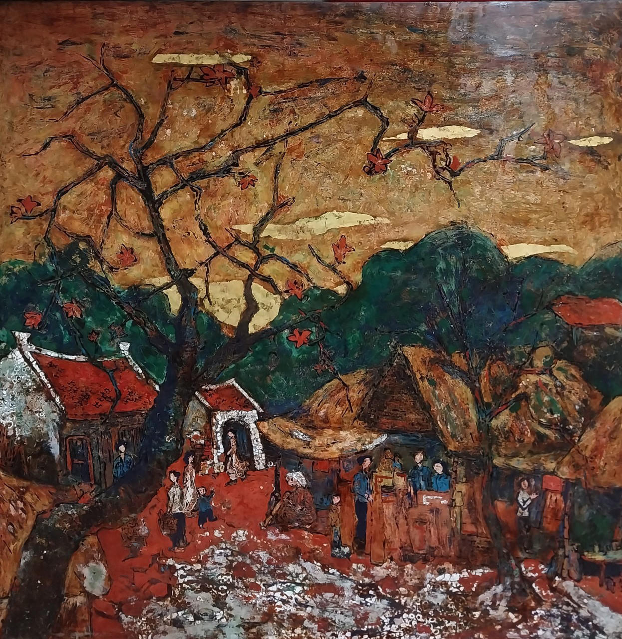 Đắm chìm trong “thế giới” của tranh sơn dầu, sơn mài tại Triển lãm T5 lần thứ IV