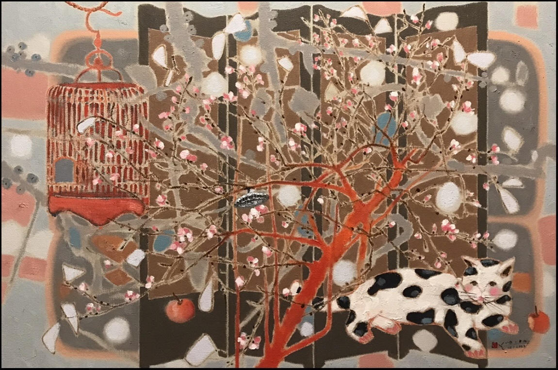 Đắm chìm trong “thế giới” của tranh sơn dầu, sơn mài tại Triển lãm T5 lần thứ IV