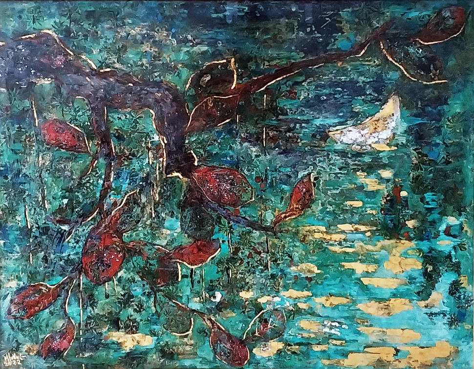 Đắm chìm trong “thế giới” của tranh sơn dầu, sơn mài tại Triển lãm T5 lần thứ IV