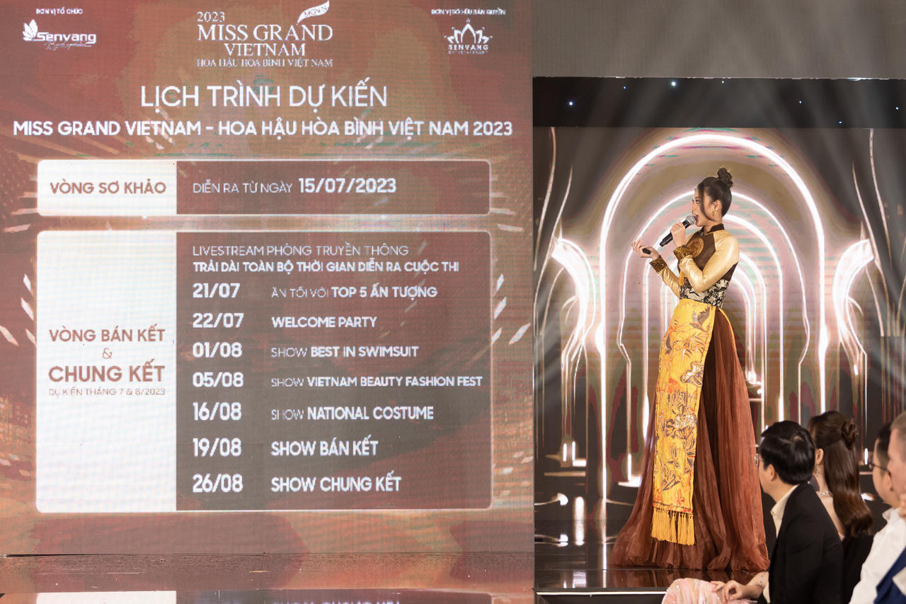 Hoa hậu Thiên Ân công bố lịch trình Miss Grand Vietnam 2023