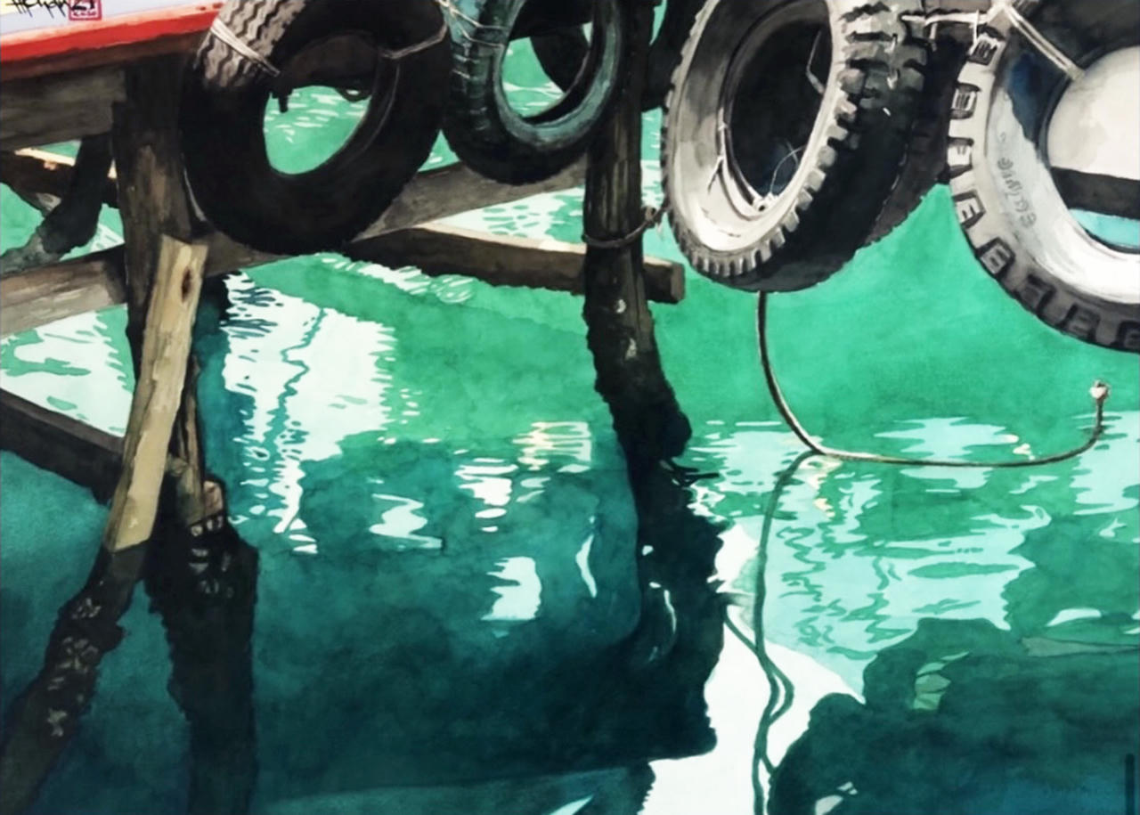 Triển lãm tranh mùa nước của họa sĩ Hồng Quân