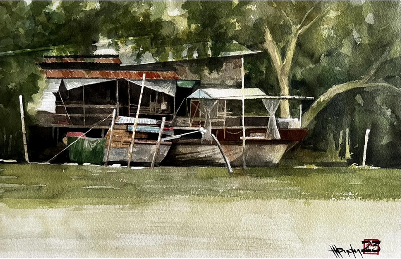 Triển lãm tranh mùa nước của họa sĩ Hồng Quân