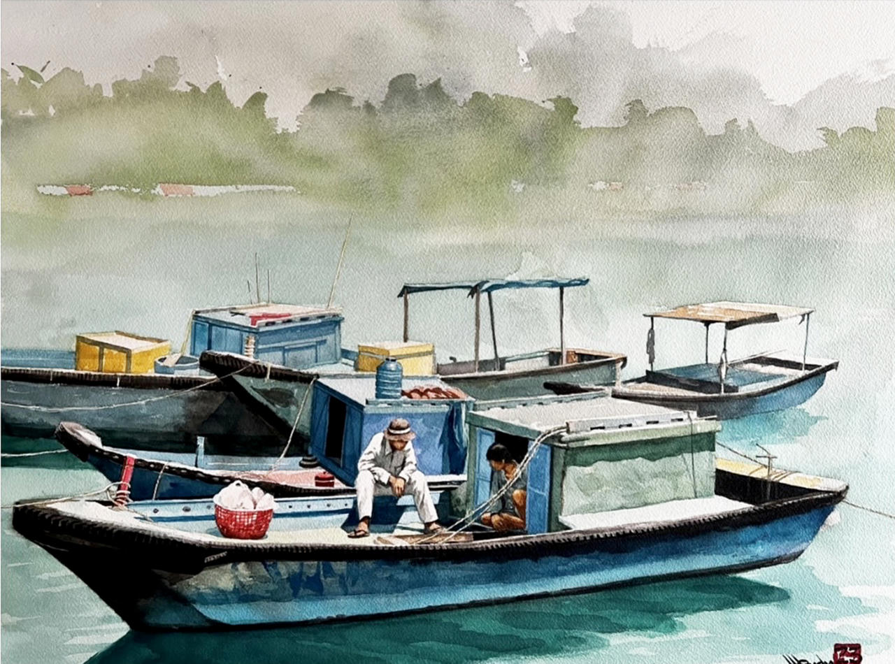 Triển lãm tranh mùa nước của họa sĩ Hồng Quân