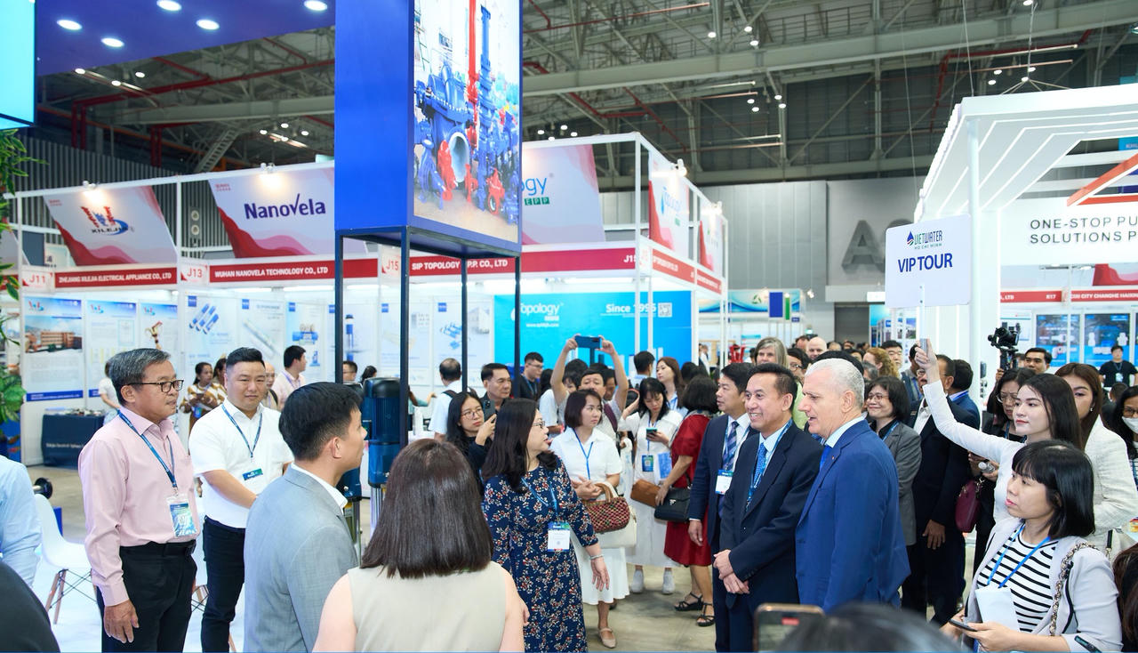 Hơn 450 đơn vị trưng bày tại triển lãm Vietwater 2024