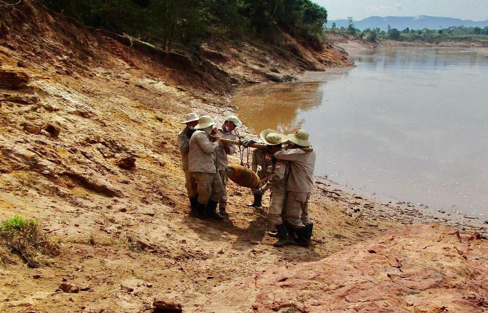 Phát hiện quả bom nặng 227kg sát biên giới 