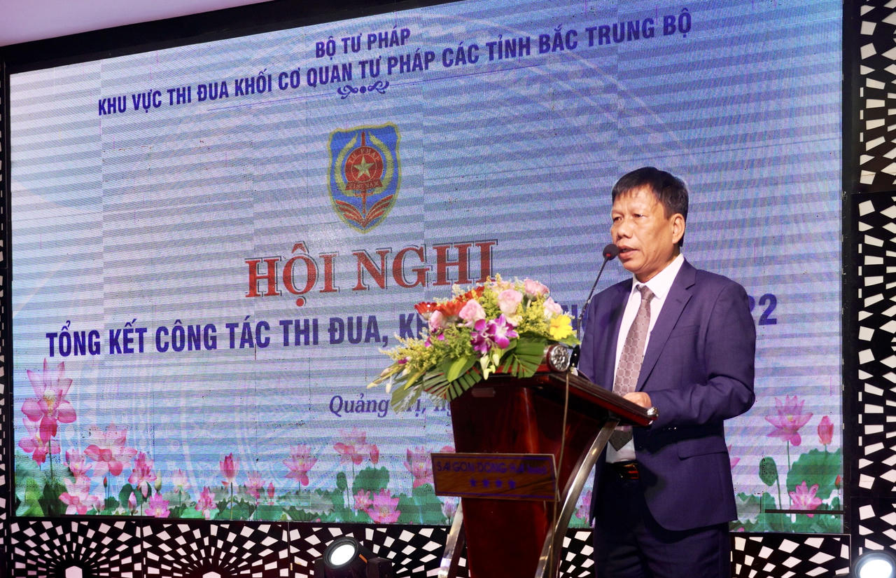 Khối cơ quan Tư pháp các tỉnh Bắc Trung Bộ tổng kết công tác thi đua, khen thưởng năm 2022