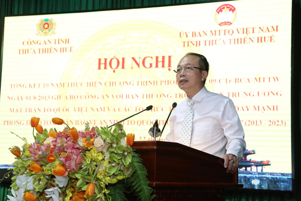 Công an Thừa Thiên Huế tổng kết 10 năm thực hiện chương trình phối hợp số 09 