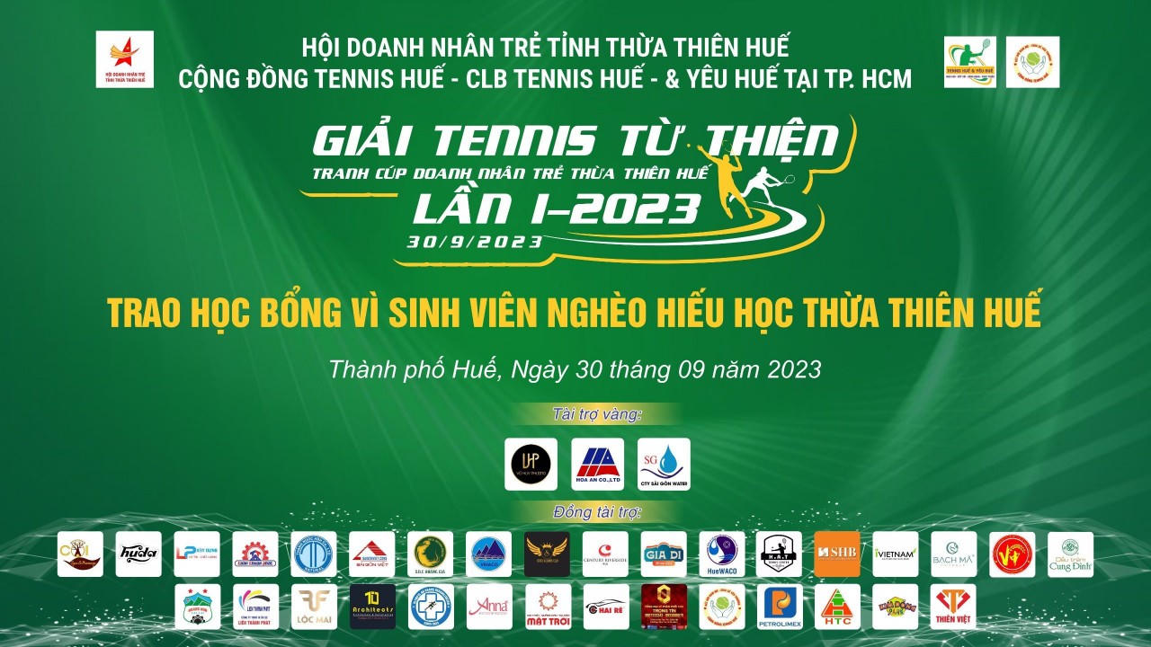 Giải Tennis từ thiện chắp cánh những ước mơ