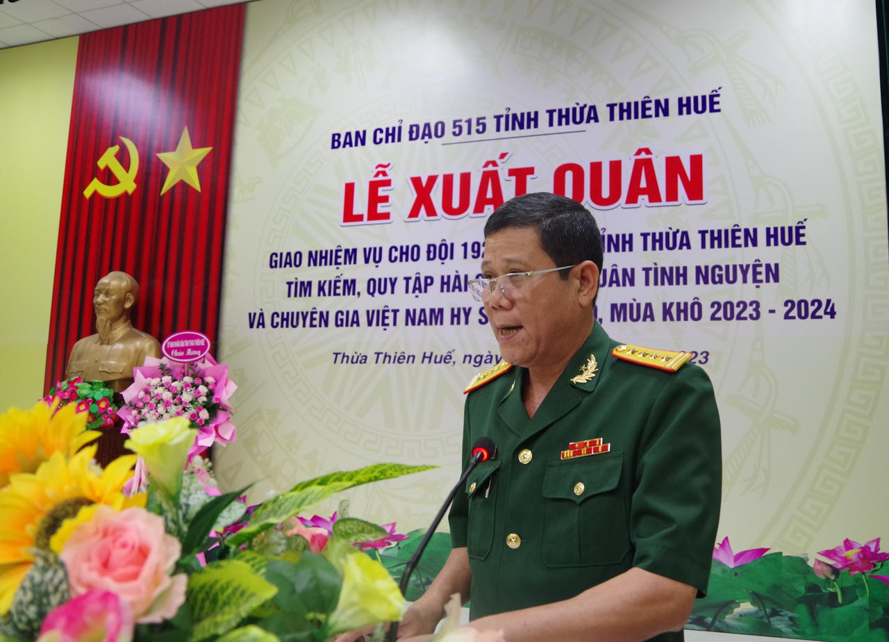 Thừa Thiên Huế xuất quân quy tập hài cốt liệt sỹ hy sinh tại Lào về nước