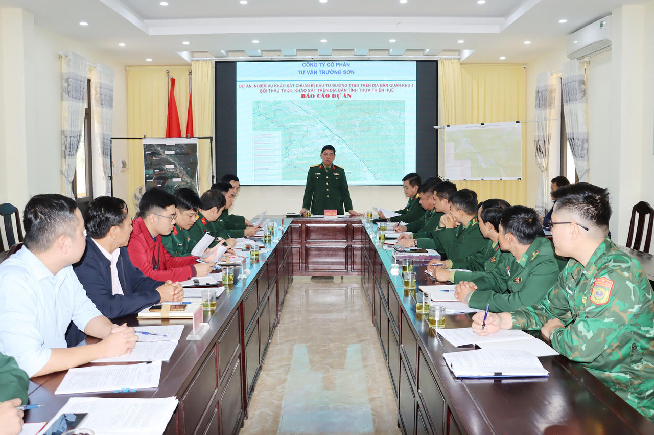 Nghiệm thu khảo sát đường tuần tra biên giới tại Thừa Thiên Huế