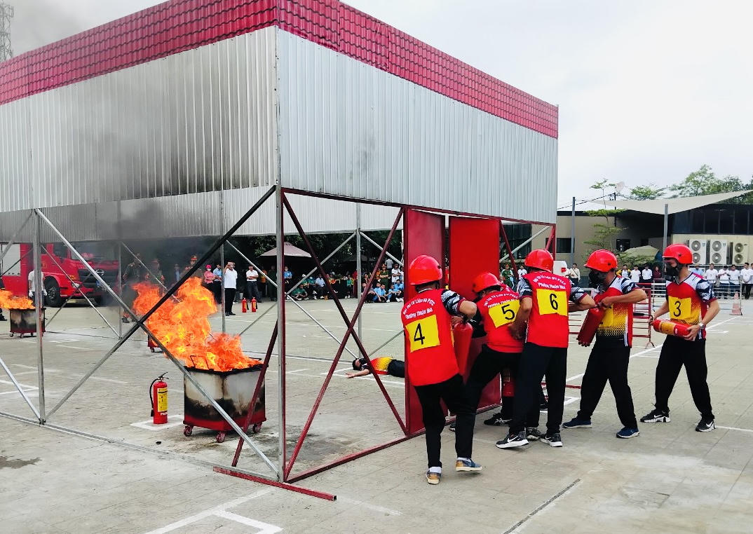 Sôi nổi Hội thi Tổ liên gia an toàn phòng cháy, chữa cháy TP Huế