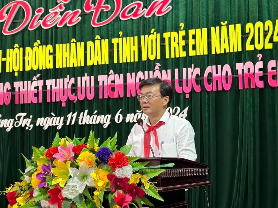 Diễn đàn Đại biểu Quốc hội, HĐND tỉnh Quảng Trị với trẻ em