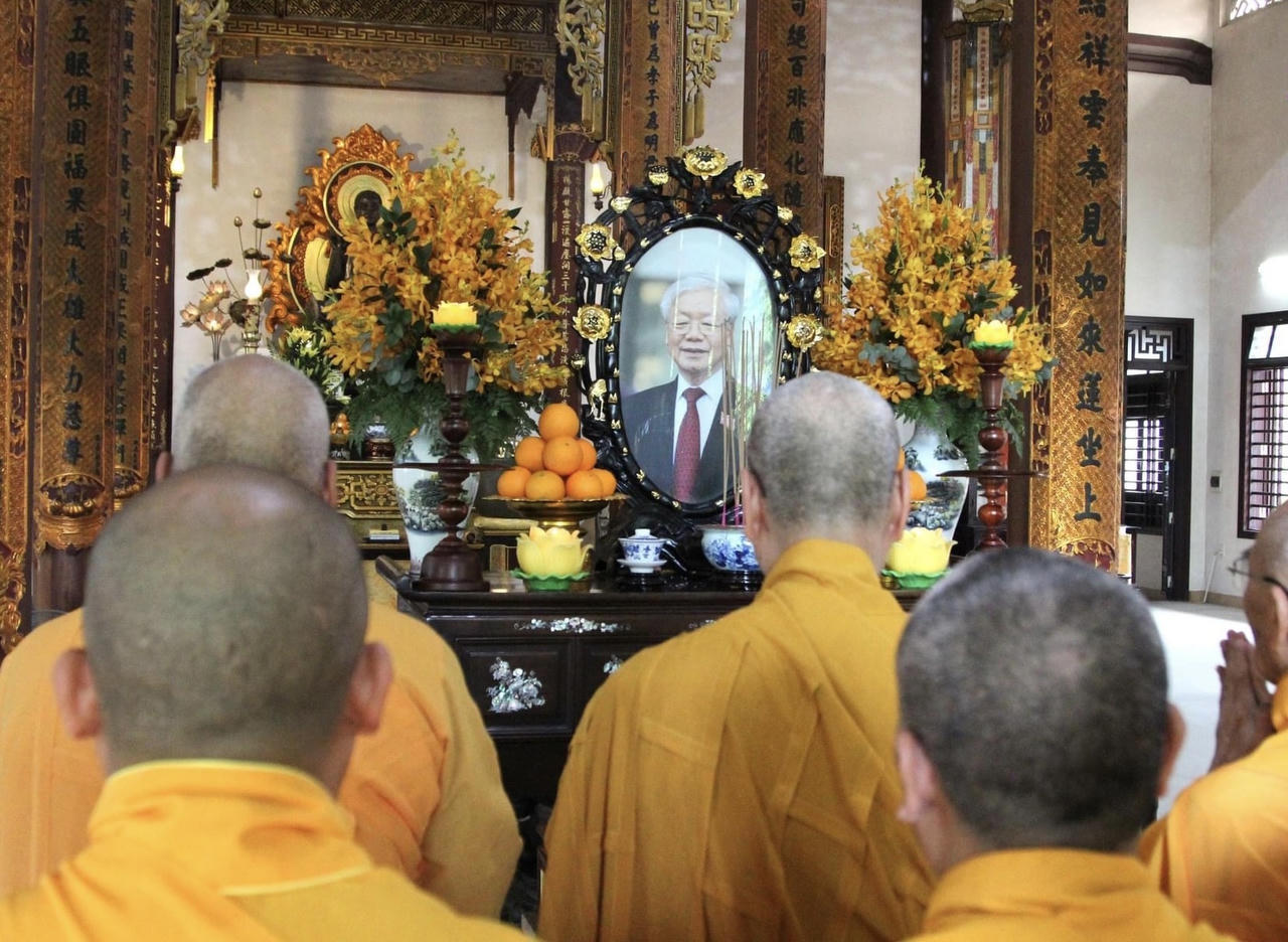 Ban Trị sự Phật giáo tỉnh Thừa Thiên Huế tưởng niệm Tổng Bí thư Nguyễn Phú Trọng