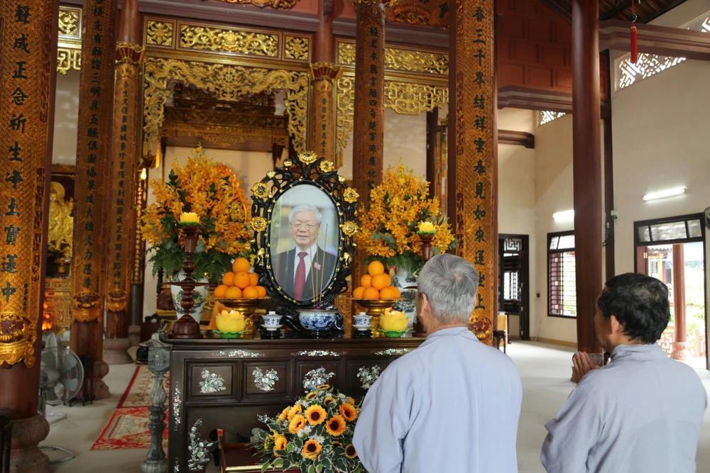 Ban Trị sự Phật giáo tỉnh Thừa Thiên Huế tưởng niệm Tổng Bí thư Nguyễn Phú Trọng