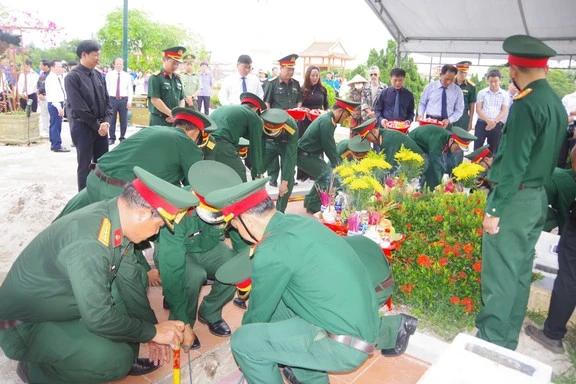 Quảng Trị tổ chức Lễ truy điệu và an táng 6 hài cốt liệt sỹ