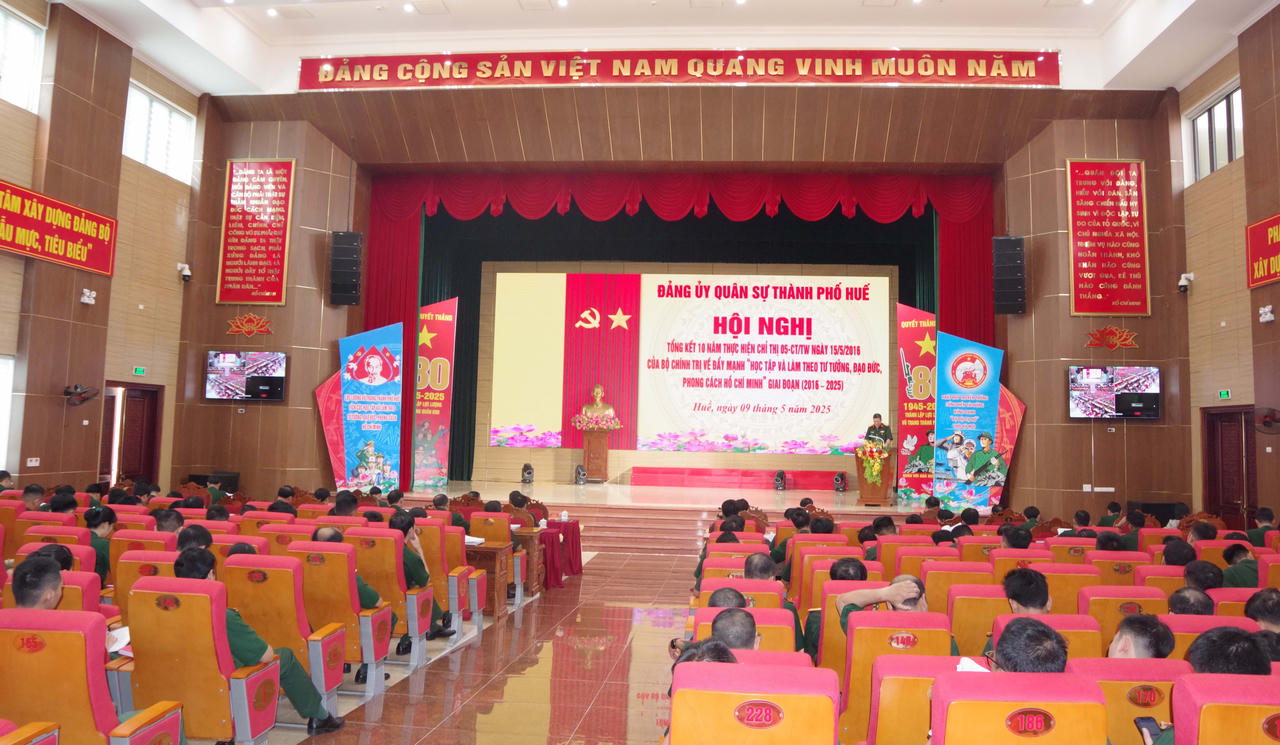 Lực lượng vũ trang TP Huế: Làm theo Bác bằng hành động thiết thực