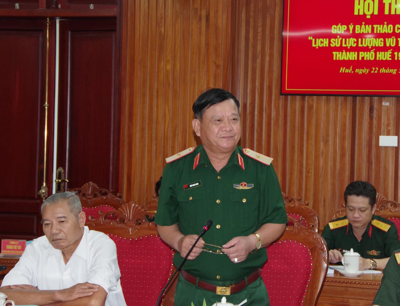 Hội thảo “Công trình Lịch sử lực lượng vũ trang Nhân dân thành phố Huế giai đoạn 1945 – 2025”