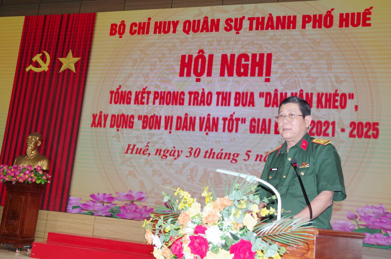 Hiệu quả từ phong trào thi đua “Dân vận khéo” ở Bộ CHQS TP Huế