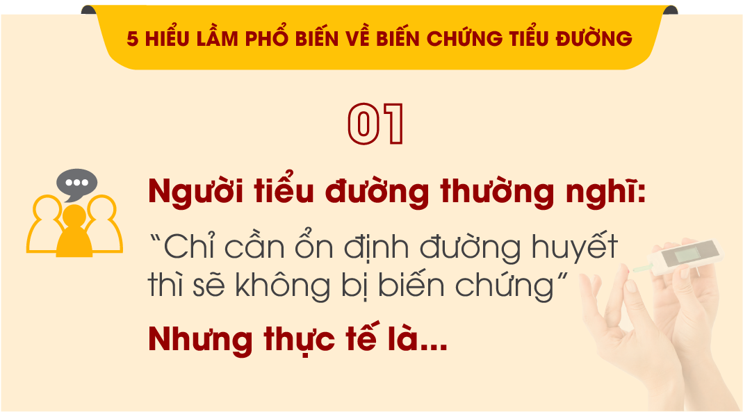 5 hiểu lầm phổ biến về biến chứng tiểu đường khiến bệnh nặng hơn