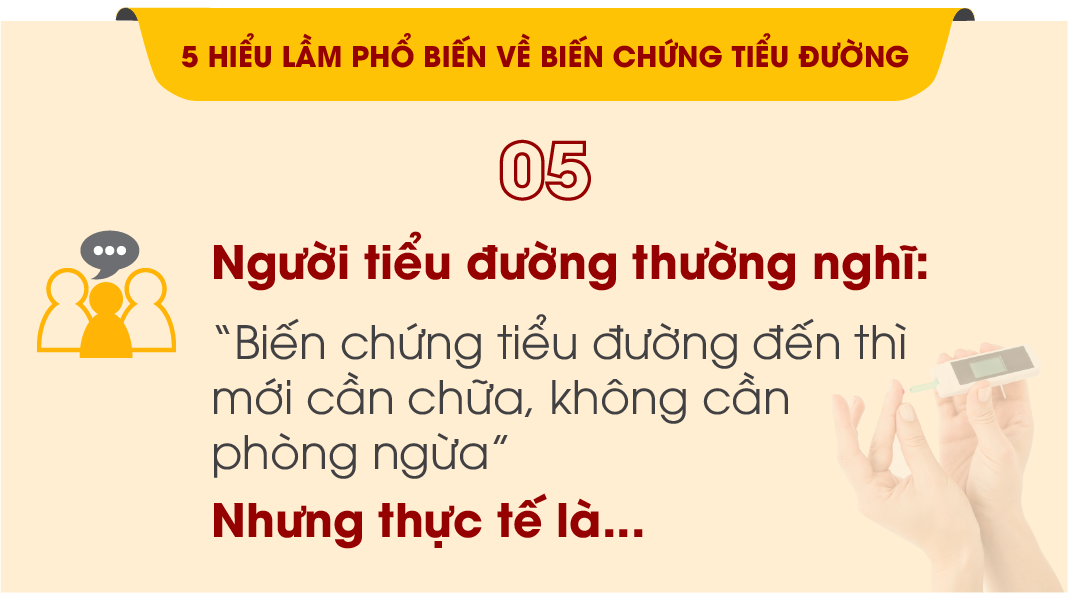 5 hiểu lầm phổ biến về biến chứng tiểu đường khiến bệnh nặng hơn