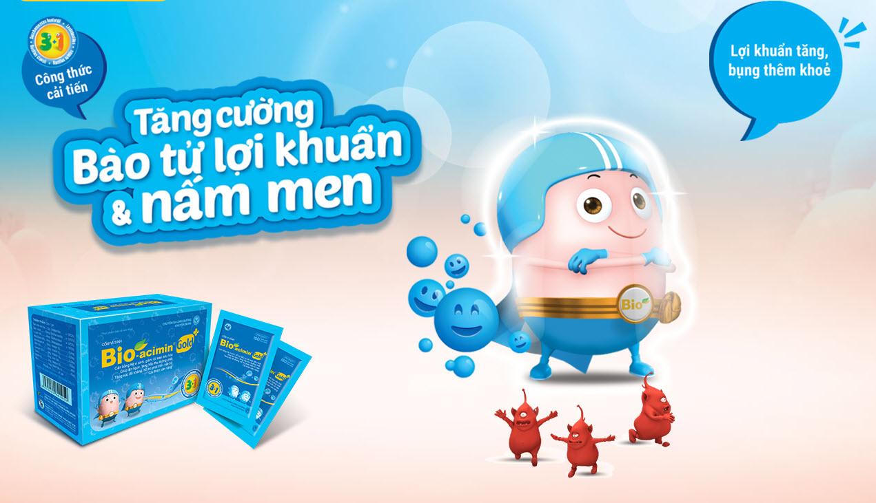Men vi sinh Bio-acimin - "chìa khóa" cho bé tiêu hóa khỏe toàn diện