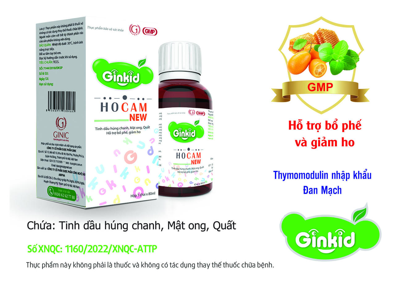 Ginkid Hocam – trợ thủ bảo vệ hệ hô hấp trẻ lúc giao mùa