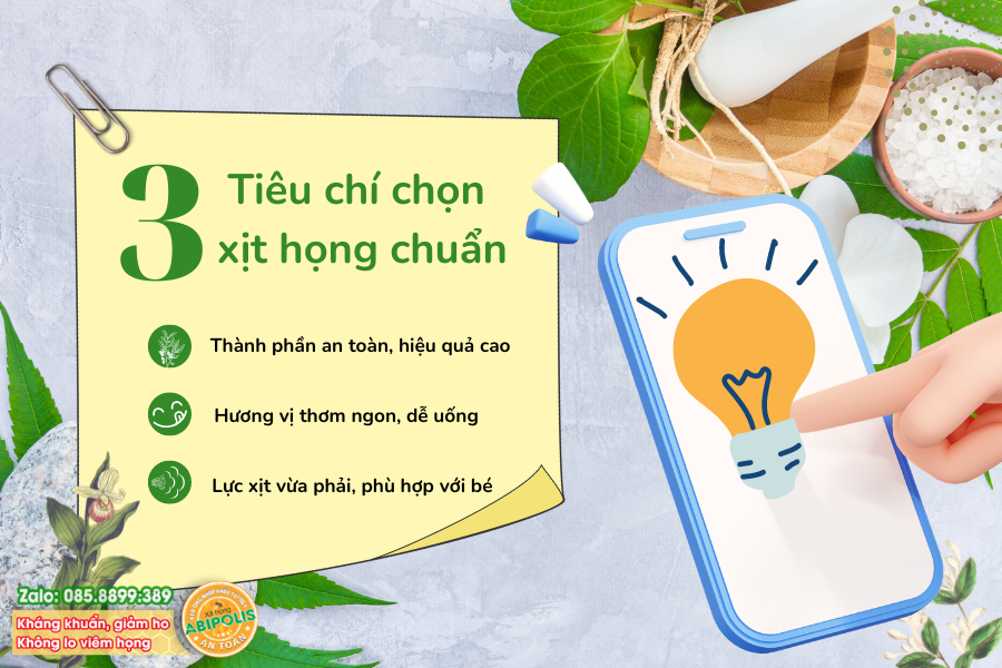 3 tiêu chí chọn xịt họng chuẩn giúp con vượt qua bệnh hô hấp lúc giao mùa