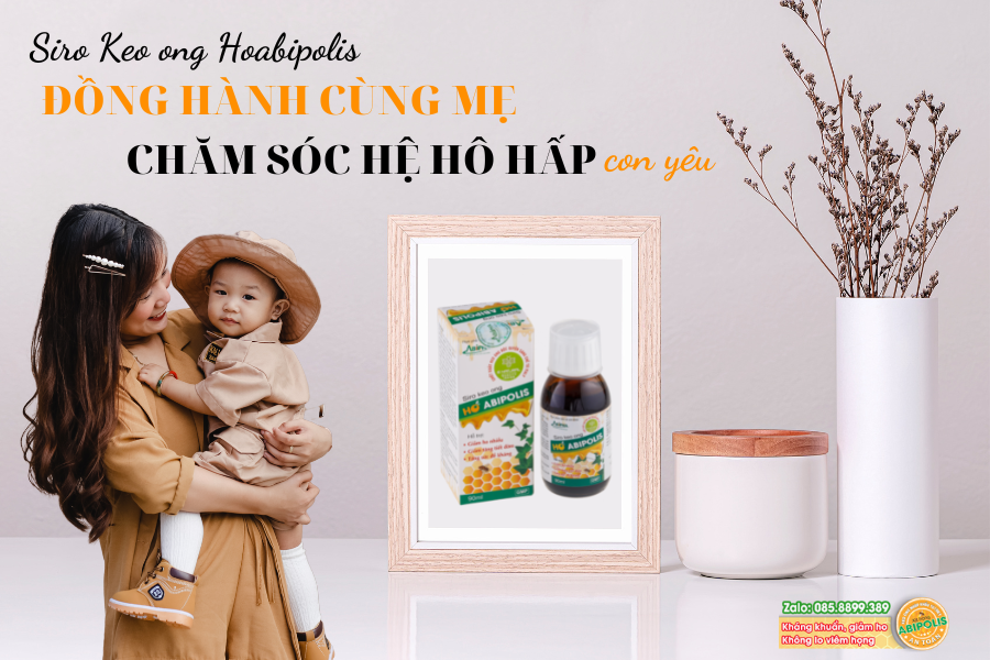 Siro ho thảo dược Hoabipolis được nhiều nhiều mẹ tin dùng cho bé