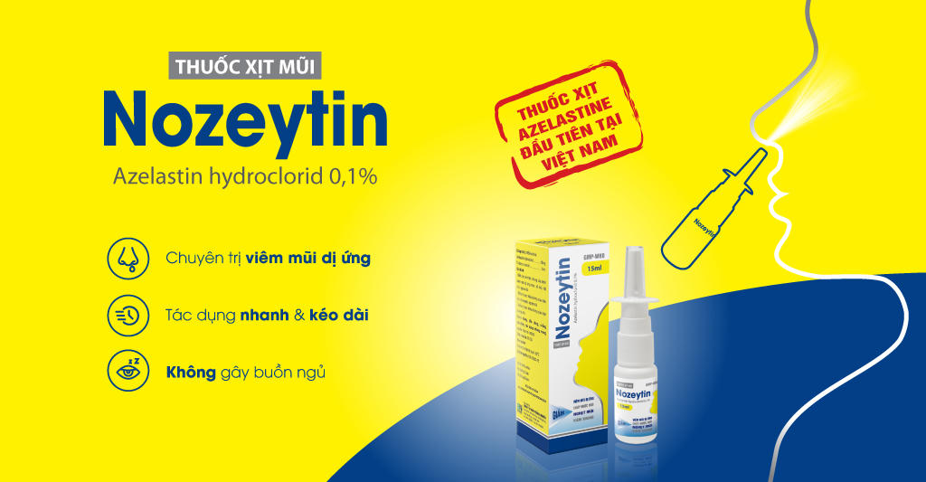 Nozeytin thuốc xịt chuyên dụng trị viêm mũi dị ứng